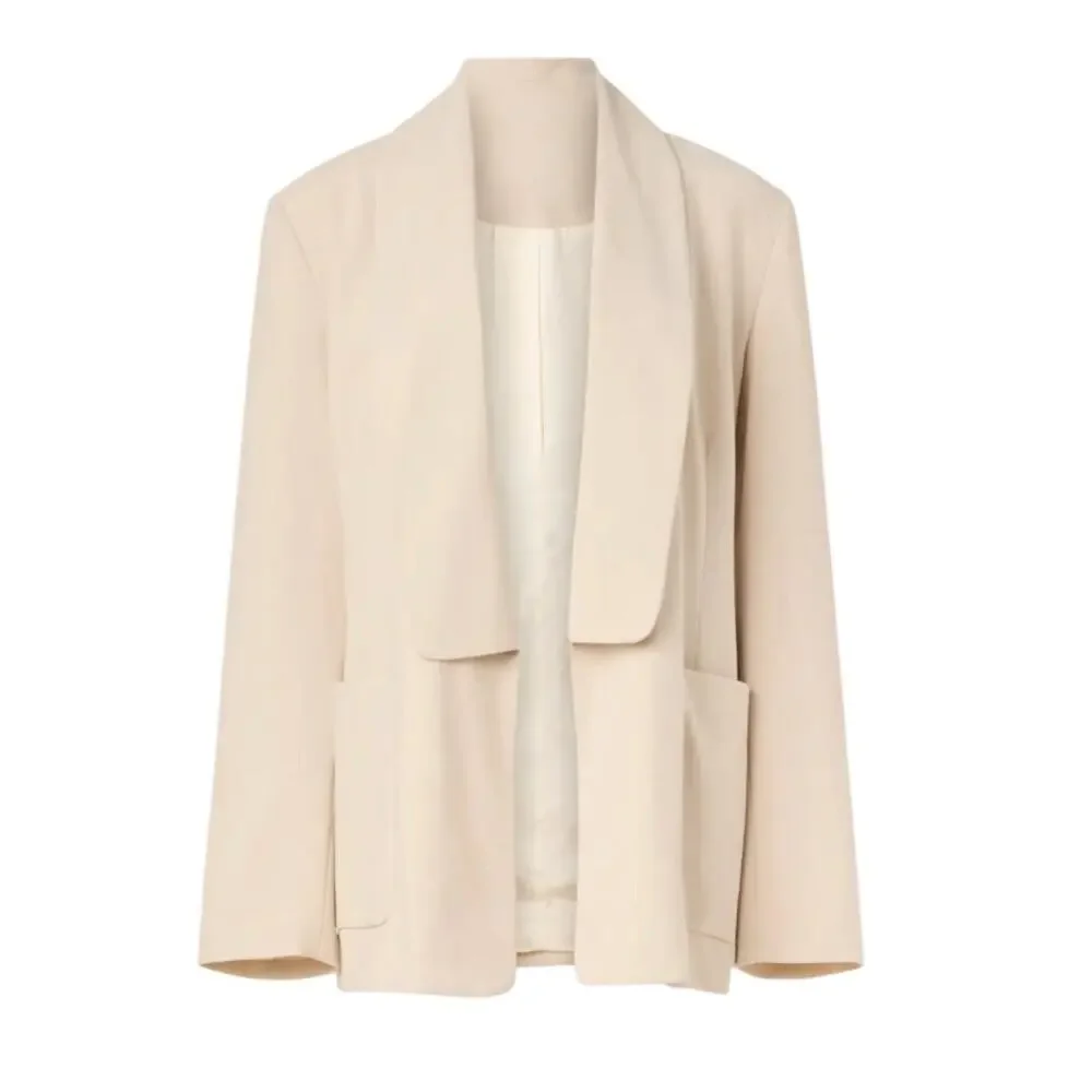 Rodebjer Cream Oversized Blazer SMALL Unstructured 80s Career Suiting Boxy $455 - Picture 9 of 14